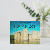 Greetings from Camelot Postcards Feestdagenkaart (Staand voorkant)