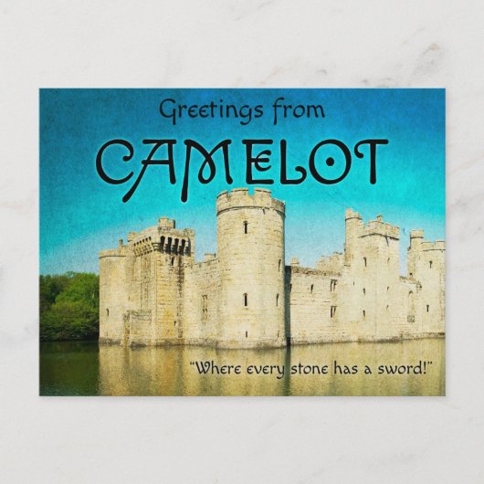 Greetings from Camelot Postcards Feestdagenkaart (Voorkant)