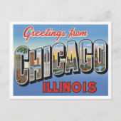 Greetings from Chicago IL Briefkaart (Voorkant)