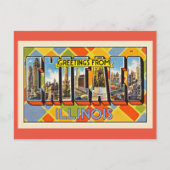 Greetings from Chicago, Illinois Uitnodiging Briefkaart (Voorkant)