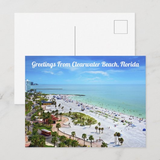 Greetings from Clearwater Beach, Florida Briefkaar Briefkaart (Voorkant / Achterkant)