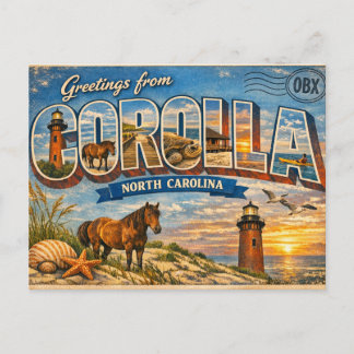 Greetings from Corolla Briefkaart