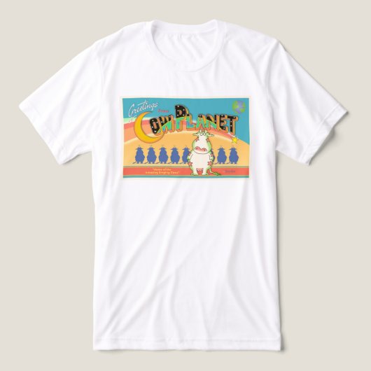 GREETINGS FROM COW PLANET Boynton Tri-Blend Shirt (Design voorkant)