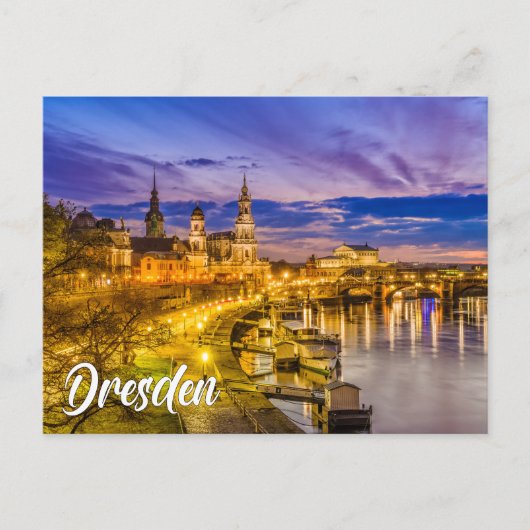 Greetings From Dresden, Germany Briefkaart (Voorkant)