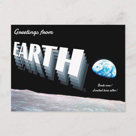 Greetings from Earth Postcards Feestdagenkaart (Voorkant)