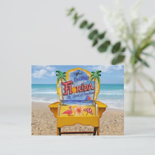 Greetings from Florida Briefkaart (Staand voorkant)