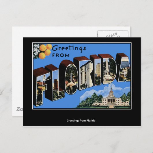 Greetings from Florida Briefkaart (Voorkant / Achterkant)