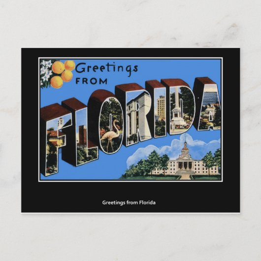 Greetings from Florida Briefkaart (Voorkant)