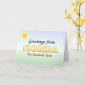 Greetings from Florida Kaart (Gele Bloem)