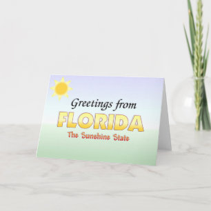 Greetings from Florida Kaart