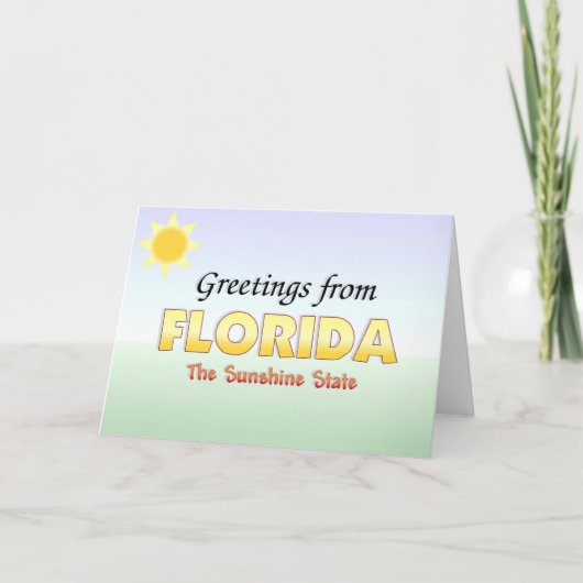 Greetings from Florida Kaart (Voorkant)