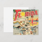 Greetings From Florida Kaart (Voorkant / Achterkant)