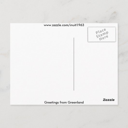 Greetings from Greenland 223 Briefkaart (Achterkant)