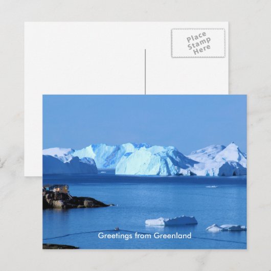 Greetings from Greenland 9 Briefkaart (Voorkant / Achterkant)