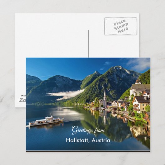 Greetings from Hallstatt, Austria Briefkaart (Voorkant / Achterkant)