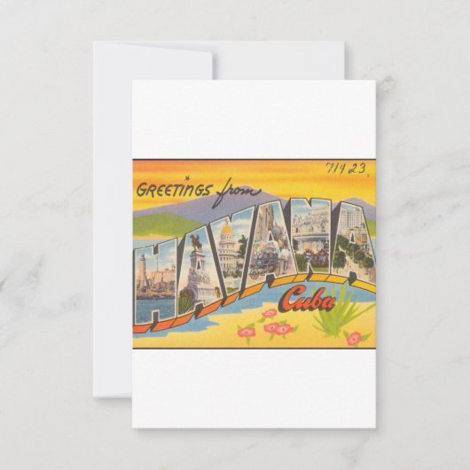 Greetings From Havana Cuba Save The Date (Voorkant)