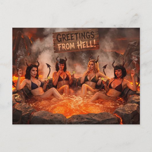 Greetings From HELL Briefkaart (Voorkant)