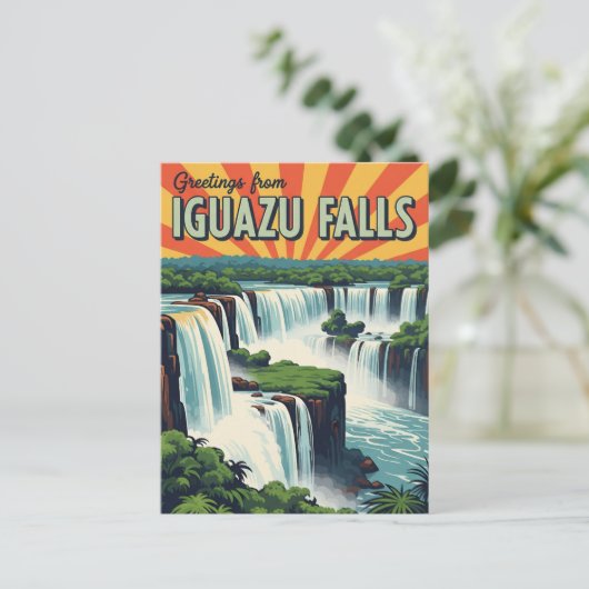 Greetings from Iguazu Falls Briefkaart (Staand voorkant)