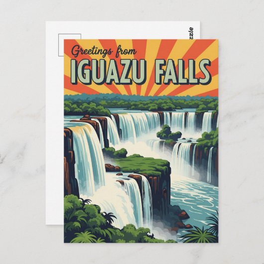Greetings from Iguazu Falls Briefkaart (Voorkant / Achterkant)
