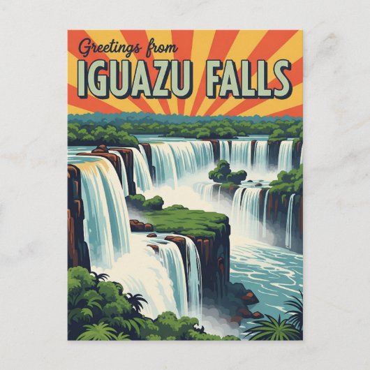Greetings from Iguazu Falls Briefkaart (Voorkant)