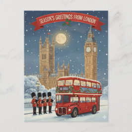 Greetings from London Christmas Card Briefkaart