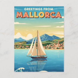 Greetings from Mallorca Spain Travel Briefkaart