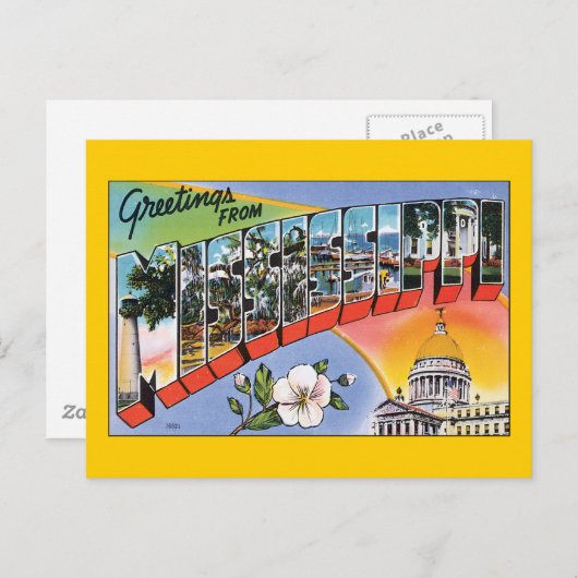 Greetings from Mississippi Briefkaart (Voorkant / Achterkant)