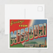 Greetings from Missouri Briefkaart (Voorkant / Achterkant)