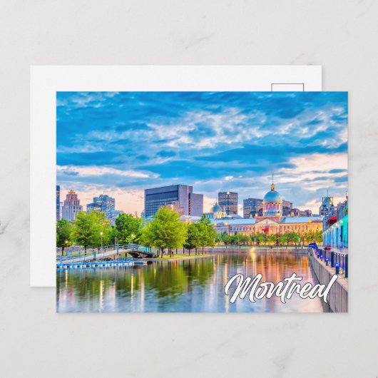 Greetings From Montreal, Quebec, Canada Briefkaart (Voorkant / Achterkant)