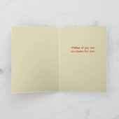 Greetings From Mr. Squirrel Thanksgiving Card Feestdagen Kaart (Binnen)