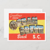 Greetings from Ocean Drive Beach, South Carolina Briefkaart (Voorkant / Achterkant)