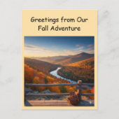 Greetings from Our Fall Adventure Travel Briefkaart (Voorkant)