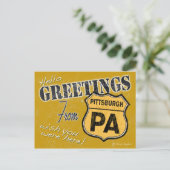 Greetings from Pittsburgh Pennsylvania Postcard Briefkaart (Staand voorkant)