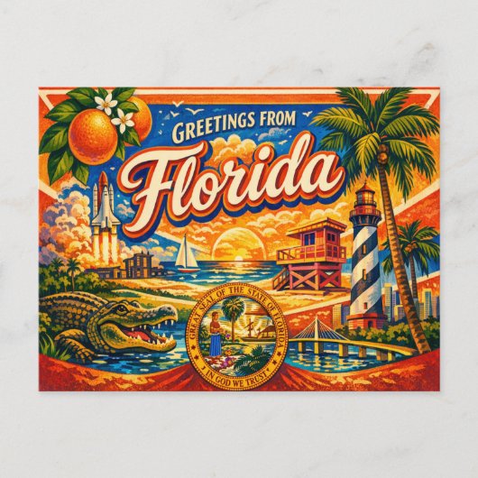 Greetings From Postcard  Briefkaart (Voorkant)