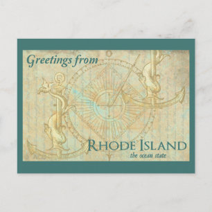 Greetings from Rhode Island the ocean state Briefkaart