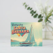 Greetings from Santa Barbara California Briefkaart (Staand voorkant)