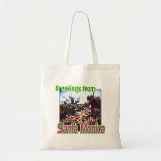 "Greetings from Santa Monica Garden" Bag Tote Bag (Voorkant)