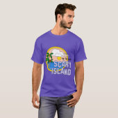 Greetings From Scary Islandhe Peach Fuzz T-shirt (Voorkant volledig)