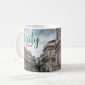 Greetings from Sicily Italy Coffee Mug Italia Koffiemok (Voorkant links)