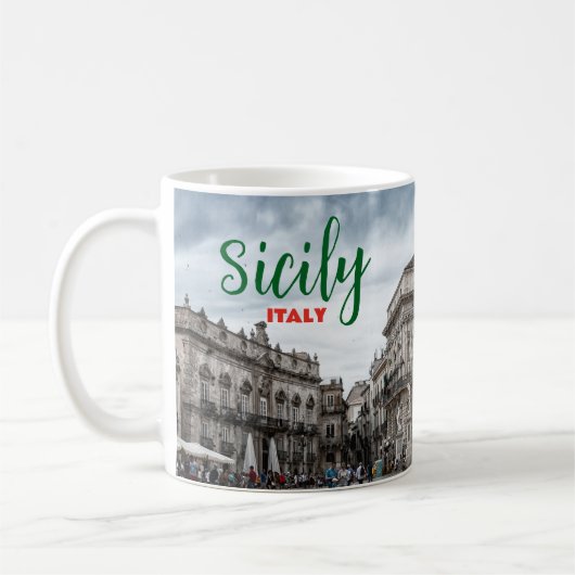 Greetings from Sicily Italy Coffee Mug Italia Koffiemok (Links)
