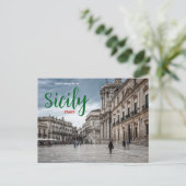 Greetings from Sicily Italy Scenic Postcard Italia Briefkaart (Staand voorkant)