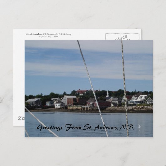 Greetings from St. Andrews, N.B. Briefkaart (Voorkant / Achterkant)