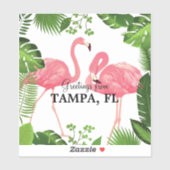 Greetings from Tampa, Florida Sticker (Vel)