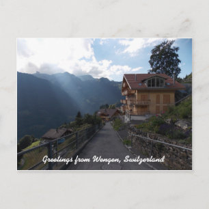 Greetings from Wengen Switzerland 1 Briefkaart