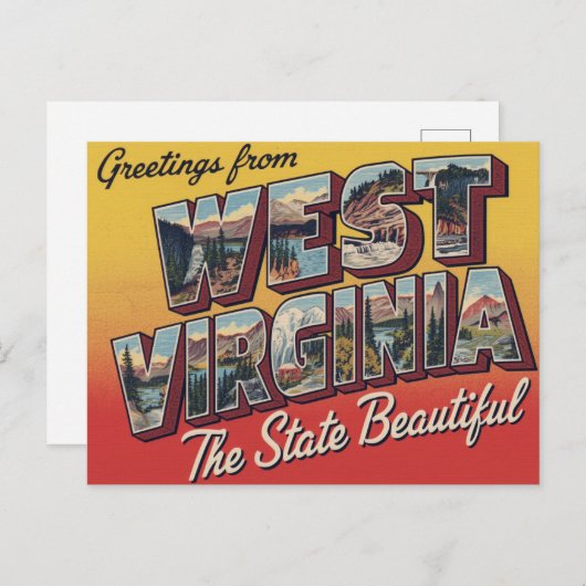 Greetings from West Virginia Briefkaart (Voorkant / Achterkant)