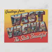 Greetings from West Virginia Briefkaart (Voorkant)