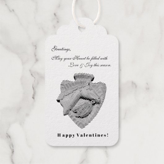 Greetings! Happy Valentines Cadeaulabels (Achterkant)