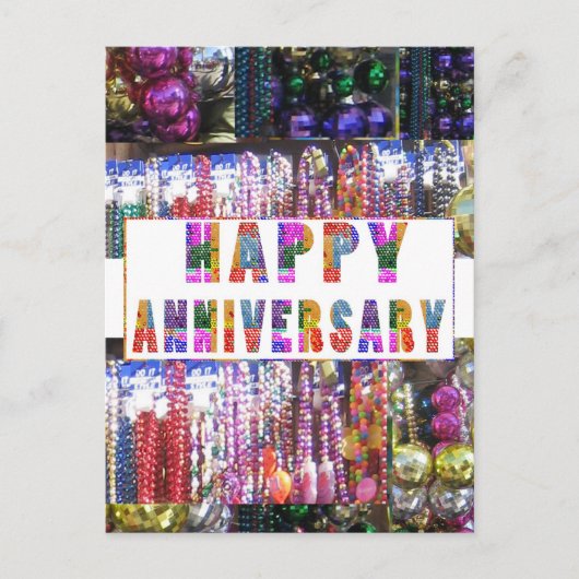 Greetings: HappyANNIVERSARY Happy Anniversary Briefkaart (Voorkant)