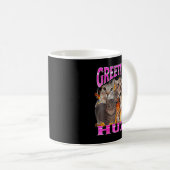 Greetings Huzz Funny Cat Meme Bootleg Graphic Men  Koffiemok (Voorkant rechts)