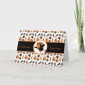 Greetings in stijl Halloween Holiday Kaart (Voorkant)